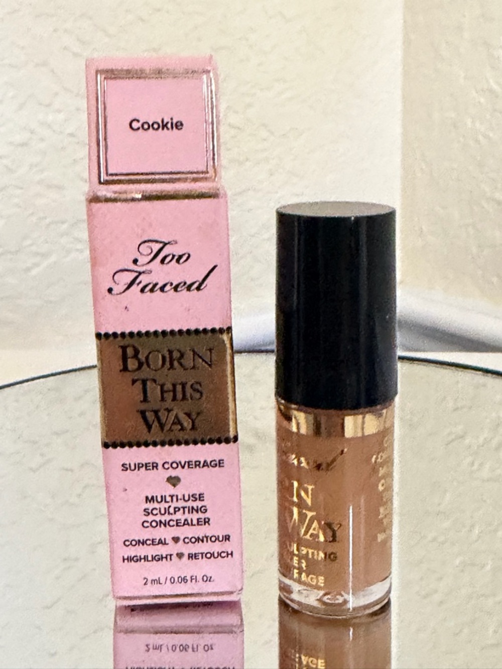Too Faced Born This Way Super Coverage Multi-Use Sculpting Concealer Cookie NIB